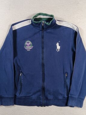 Polo Ralph Lauren Jacket Mens XL Blue The Championship Wimbledon 2014